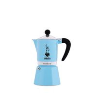 Bialetti Coffee Pot Rainbow 6 Cup 270ml Blue Bialetti Coffee Pot Rainbow 6 Cup 270ml Blue